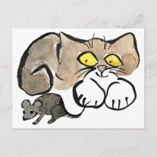 James has a Mouse by it’s Tail Postkarte