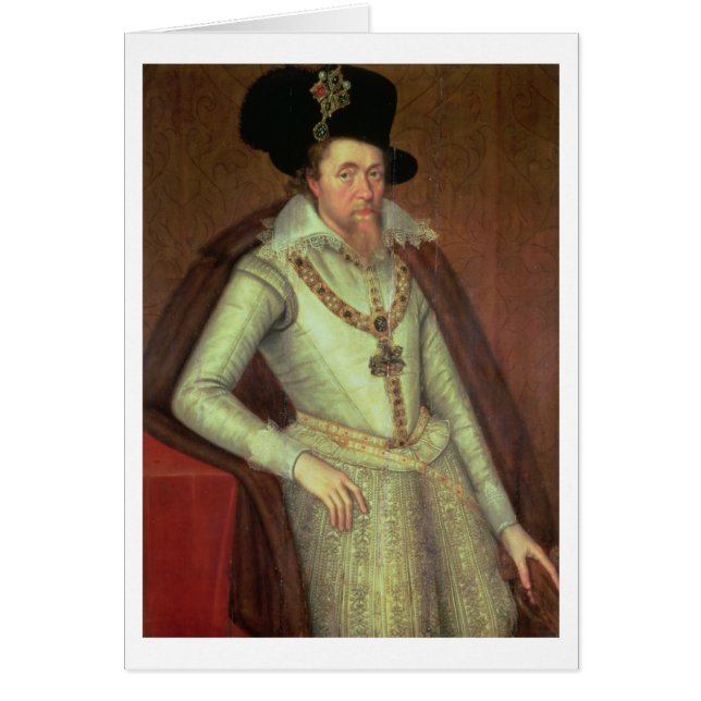 James I (1603-25) und VI von Schottland (Vorne)