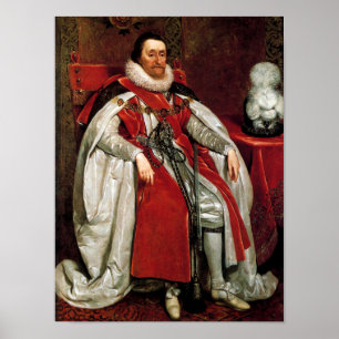 James I von Daniel Mytens Poster
