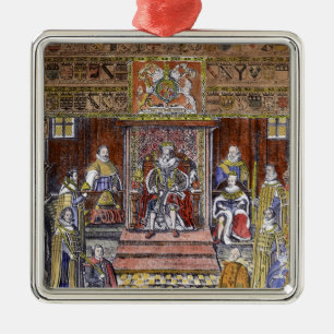 James I von England am Gericht, Silbernes Ornament