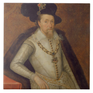 James I von England und VI von Schottland Fliese
