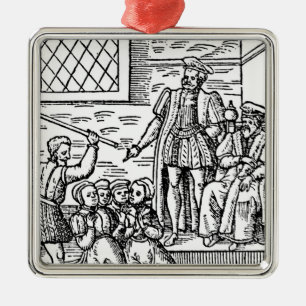 James I von England und VI von Schottland Silbernes Ornament