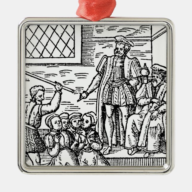James I von England und VI von Schottland Silbernes Ornament (Vorne)