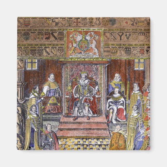 James I. von England vor Gericht Magnet (Vorne)
