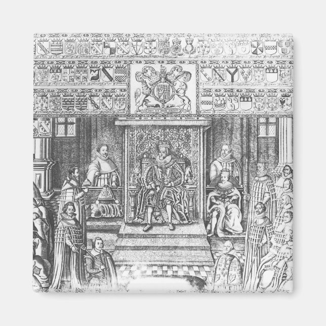 James I. von England vor Gericht Magnet (Vorne)