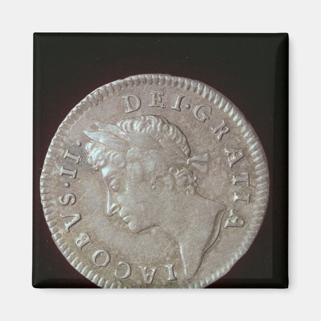 James-II-Münze Magnet (Vorne)