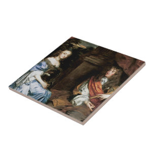 James II. und Anne Hyde von Sir Peter Lely Fliese