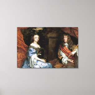 James II. und Anne Hyde von Sir Peter Lely Leinwanddruck