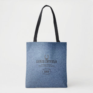James Intveld Blaue Denim-Tasche