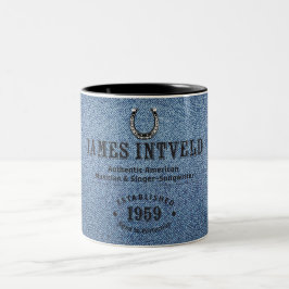 James Intveld Blue Denim Tasse