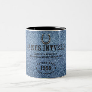 James Intveld Blue Denim Tasse