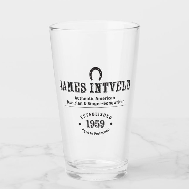 James Intveld Est 1959 Glas (Vorderseite)