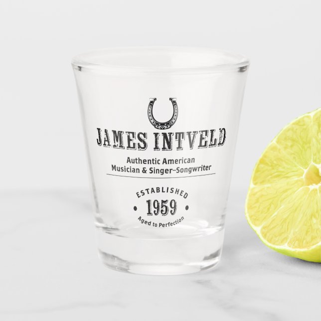 James Intveld Hufeisen-Schnapsglas Schnapsglas (Vorderseite)