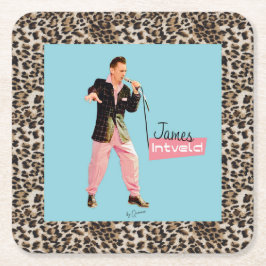 James Intveld Rockabilly Coasters Rechteckiger Pappuntersetzer