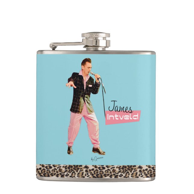James Intveld Rockabilly Flask Flachmann (Vorderseite)