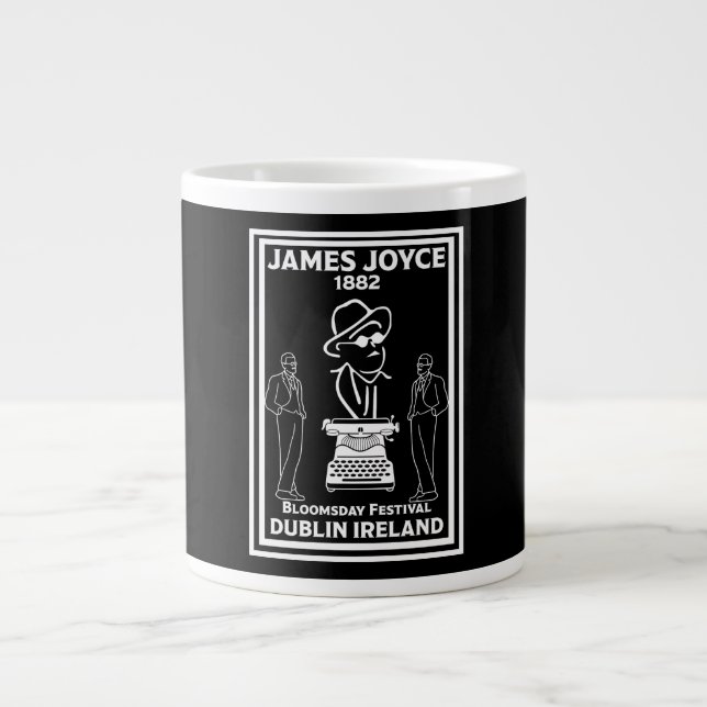 James Joyce Dublin Irland Jumbo-Tasse (Vorderseite)