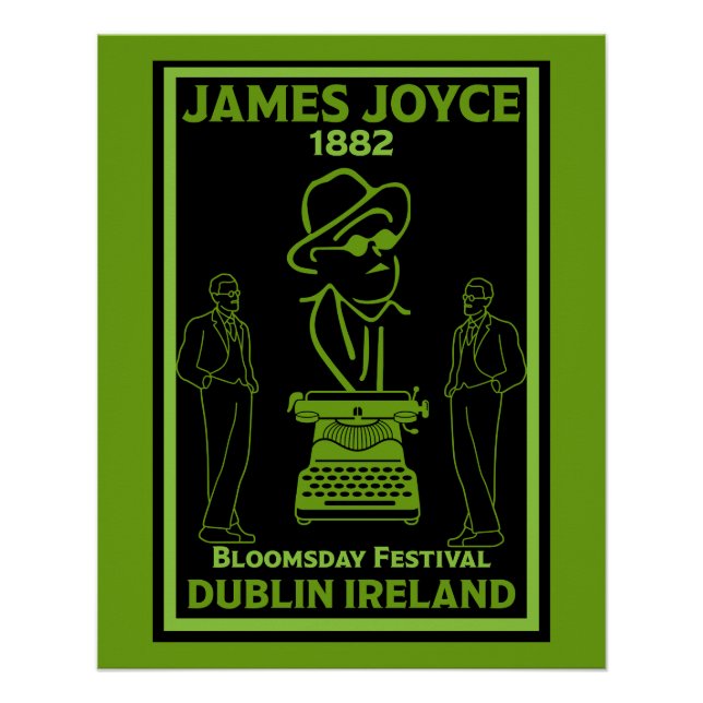 James Joyce Dublin Irland Poster (Vorderseite)