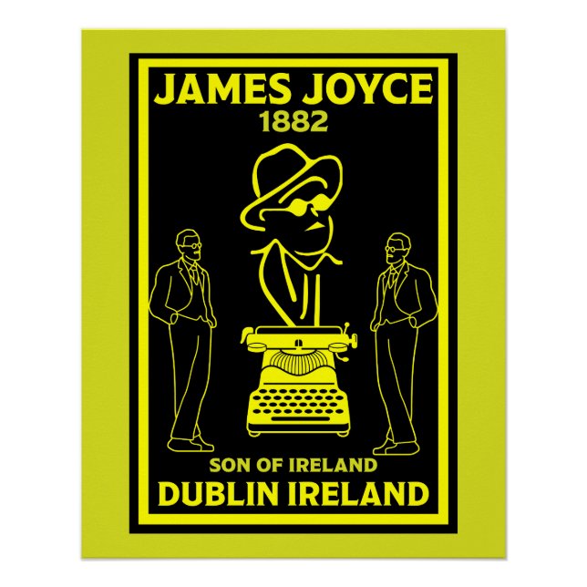 James Joyce Dublin Irland Poster (Vorderseite)