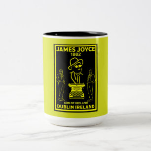 James Joyce Dublin Irland Zweifarbige Tasse