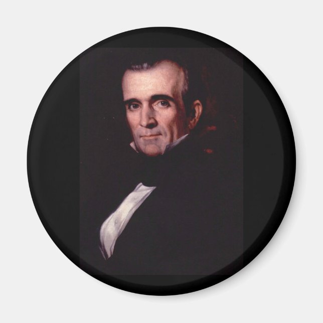 James K. Polk 11. US-Präsident Magnet (Vorne)