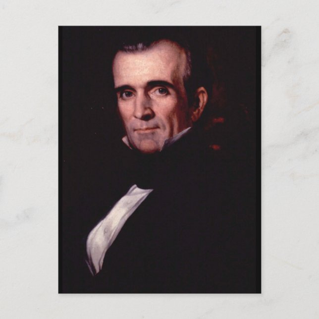James K. Polk 11. US-Präsident Postkarte (Vorderseite)