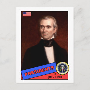 James K. Polk Baseball Card Postkarte