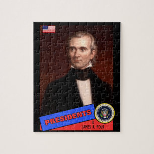 James K. Polk Baseballkarte Puzzle