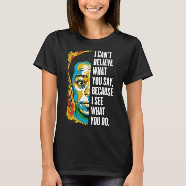 James Ldwin Graffiti-Kunst Juneteenth Schwarze Ges T-Shirt (Vorderseite)