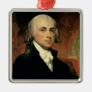 James Madison 2 Silbernes Ornament