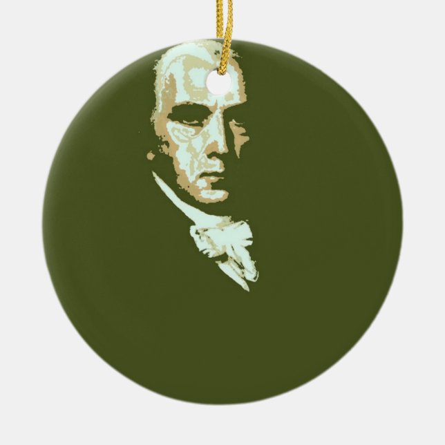 James Madison 4 Keramik Ornament (Vorne)