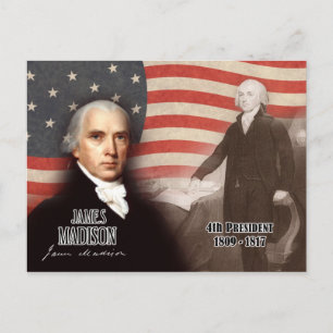 James Madison - 4. Präsident der USA Postkarte