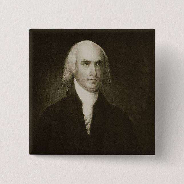 James Madison, 4. Präsident der Vereinigten Button (Vorderseite)