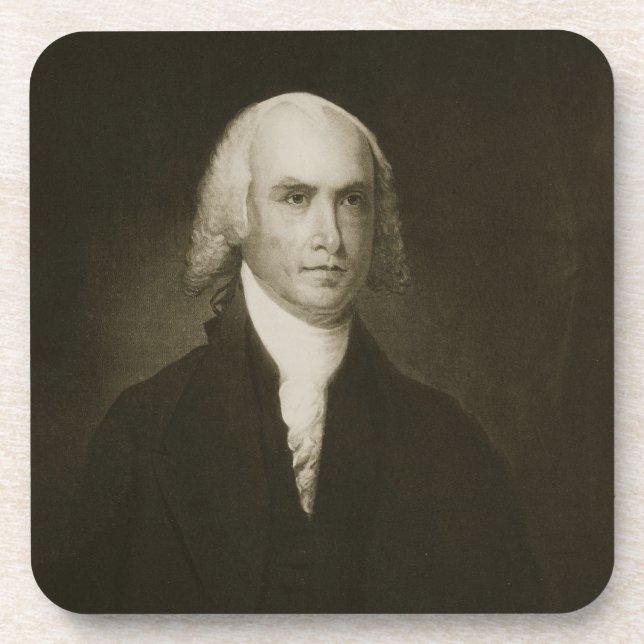 James Madison, 4. Präsident der Vereinigten Untersetzer (Vorderseite)