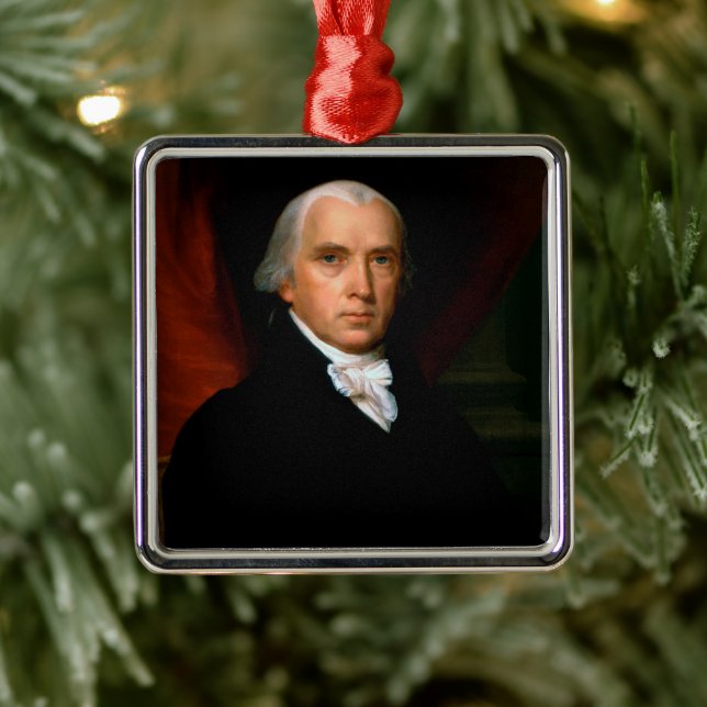 James Madison, 4. Präsident: Koloniales Amerika Ornament Aus Metall (Baum)