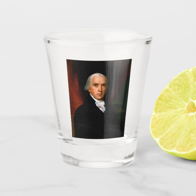 James Madison, 4. Präsident: Koloniales Amerika Schnapsglas (Vorderseite)