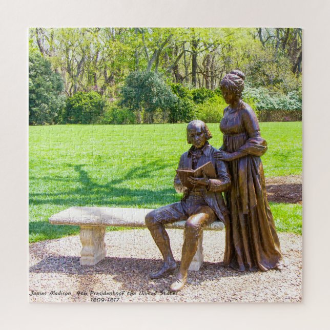James Madison 4. Präsident von Amerika. Puzzle (Vertikal)