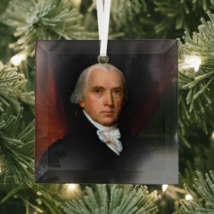James Madison 4. US-Präsident Weihnachten Ornament Aus Glas