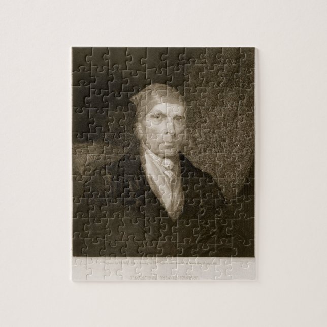 James Madison alterte 82, graviert durch Thomas B. Puzzle (Vertikal)