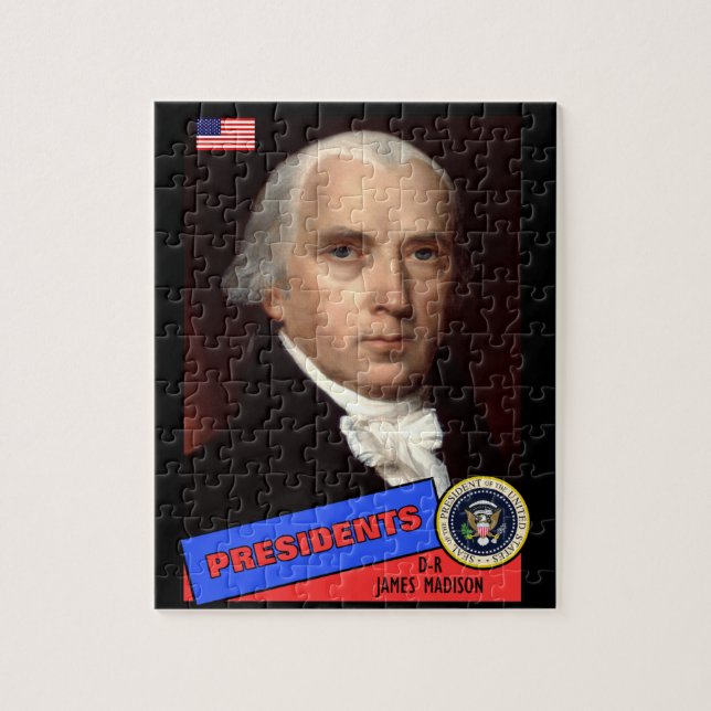 James Madison Baseball Card Puzzle (Vertikal)