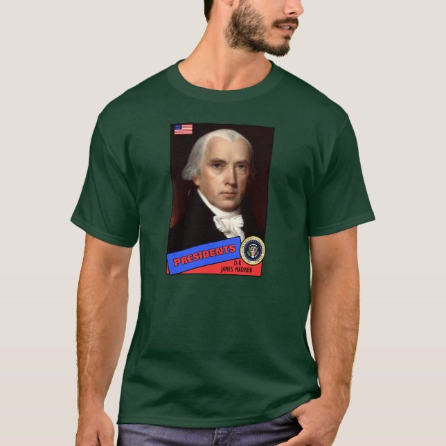 James Madison Baseball Card T-Shirt (Vorderseite)