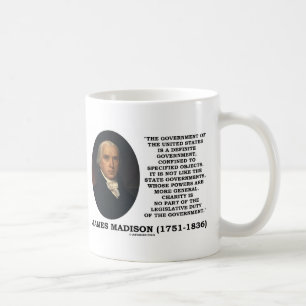 James Madison Govt von Vereinigten Staaten Kaffeetasse