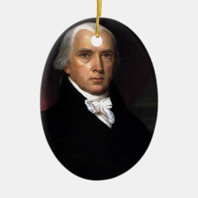 James Madison Keramik Ornament (Vorne)