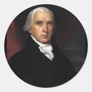 James Madison Runder Aufkleber