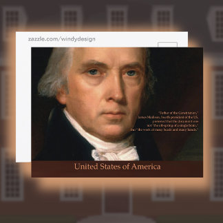 James Madison USA Postkarte