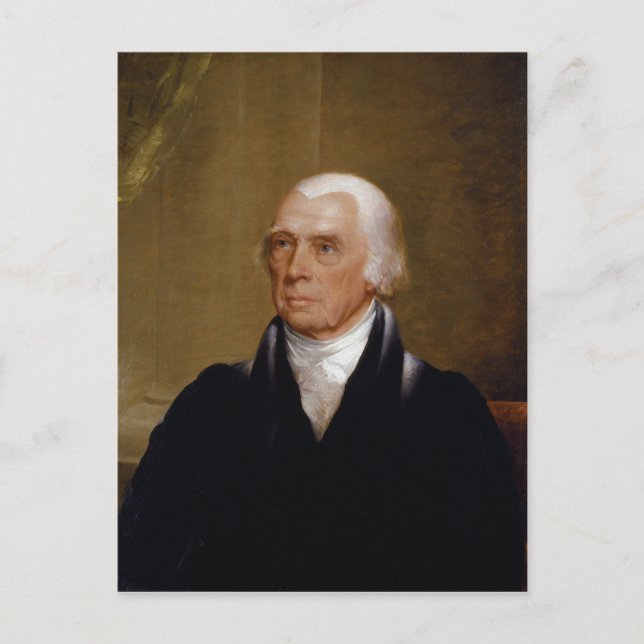 James Madison von Chester Harding (1830) Postkarte (Vorderseite)