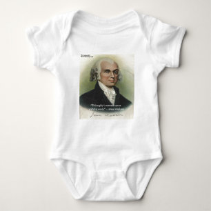 James Madison Zitat "Philosophie/gesunder Menschen Baby Strampler