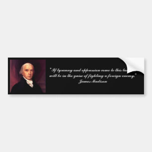 James- Madisonzitat Autoaufkleber