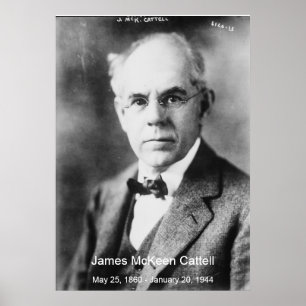 James McKeen Cattell Leinwand Image Poster
