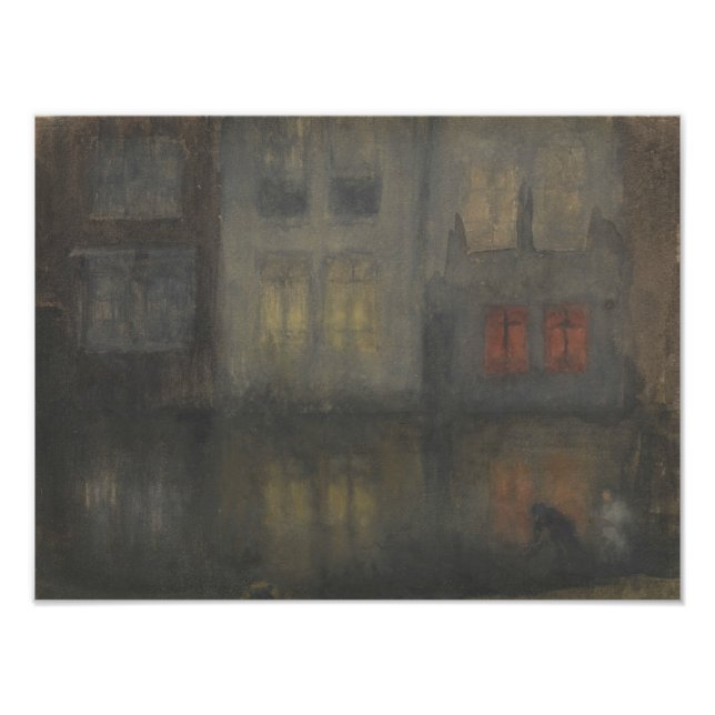 James McNeill Whistler - Nocturne - Black and Red Fotodruck (Vorne)
