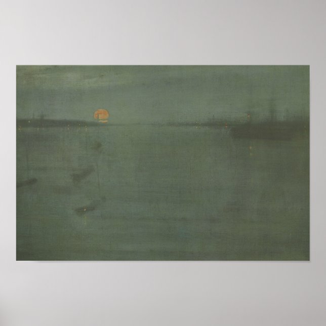 James McNeill Whistler - Nocturne- Blue and Gold Poster (Vorne)